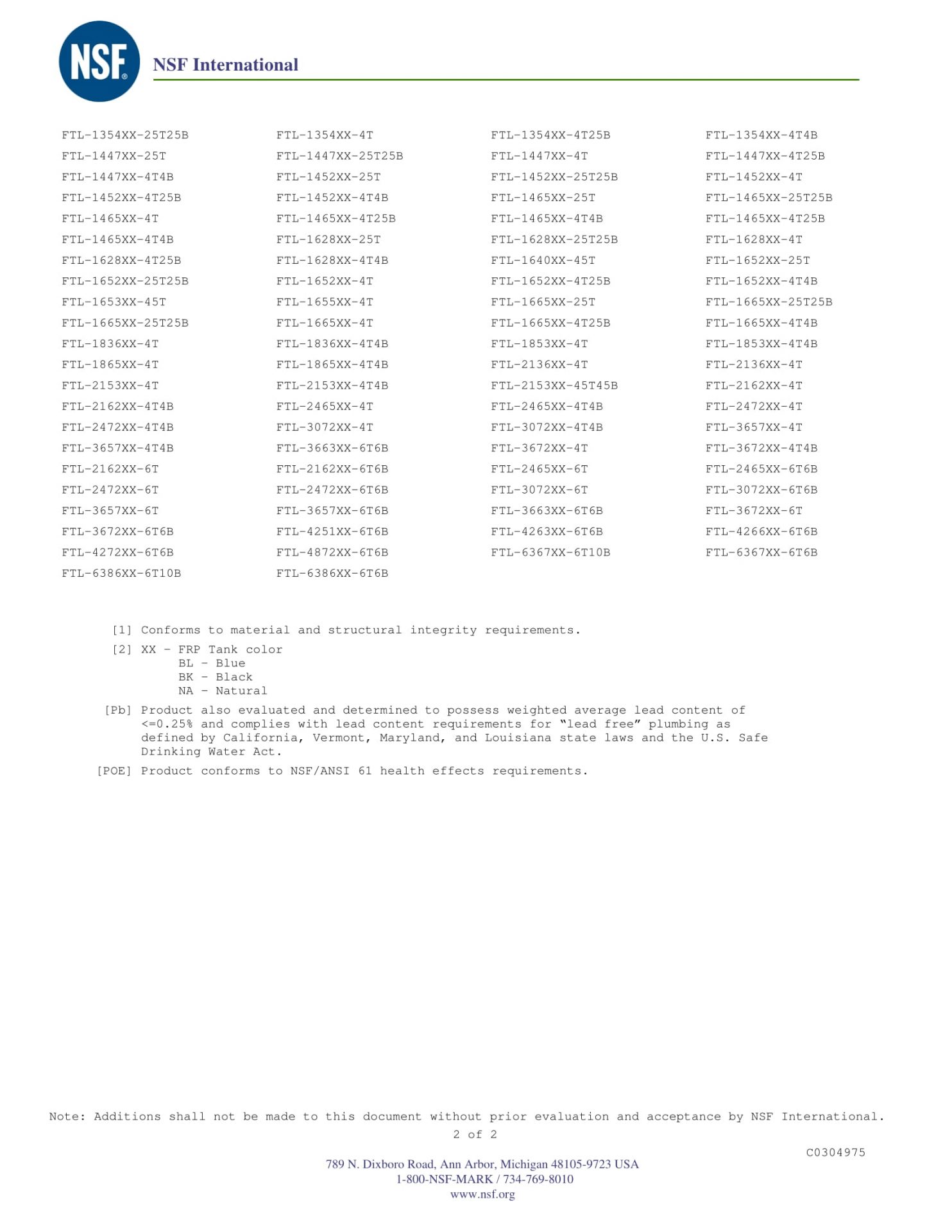 C0304975 - 044 (Global Aqua FRP Tank FLT-xxx)-2